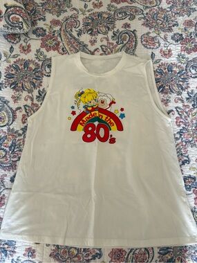 Made in the 80's Graphic Kids Tank Top - White